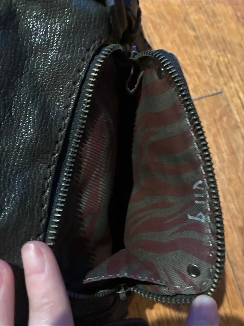 Antonio Melanie Dark Army Green Hobo Bag